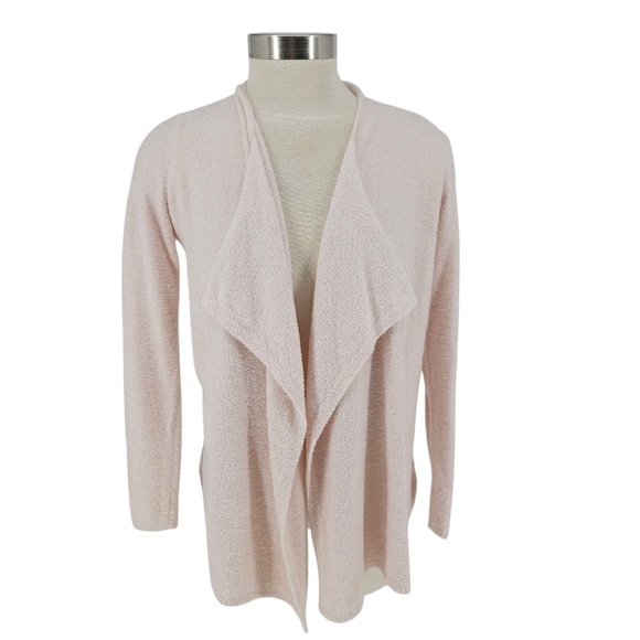 Barefoot Dreams Sweaters - Barefoot Dreams Cozychic Lite Knit Sweater Cardigan Pink Long Sleeve Open Large